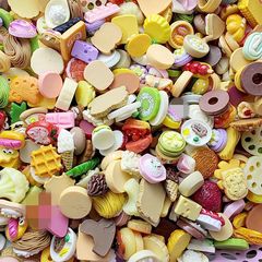 仿真食玩奶油膠配件diy手工材料 新款混款食玩樹脂配件批發