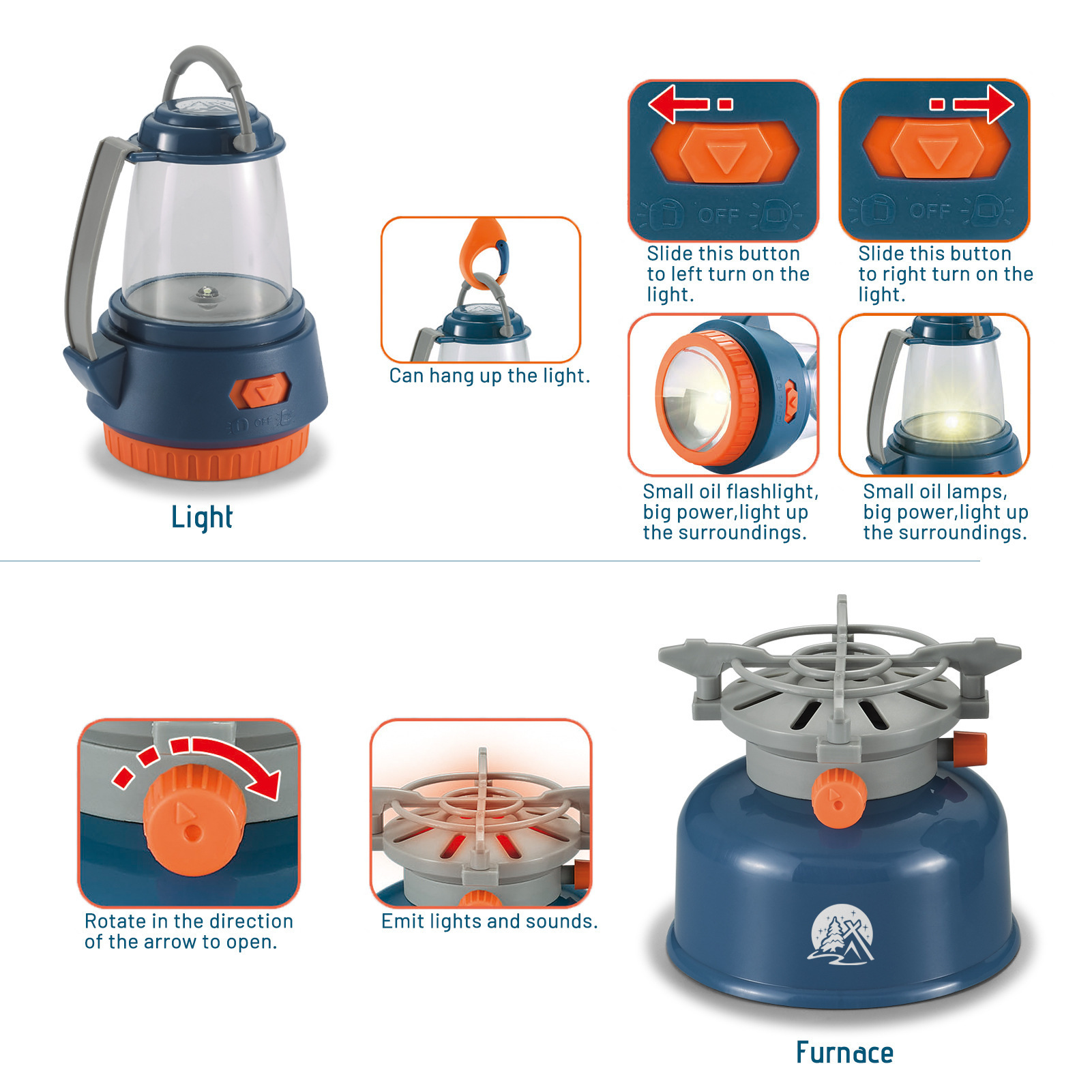 Juego de vajilla educativa para niños, para camping, picnic, con walkie-talkies, utensilios de cocina, para jugar al aire libre.