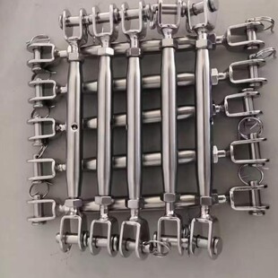 Stainless Steel Wire Rope Lockers, Turnbuckles, Adjustable Tensioners, Spiral Buckles, Marine Rigging Lifting Rings