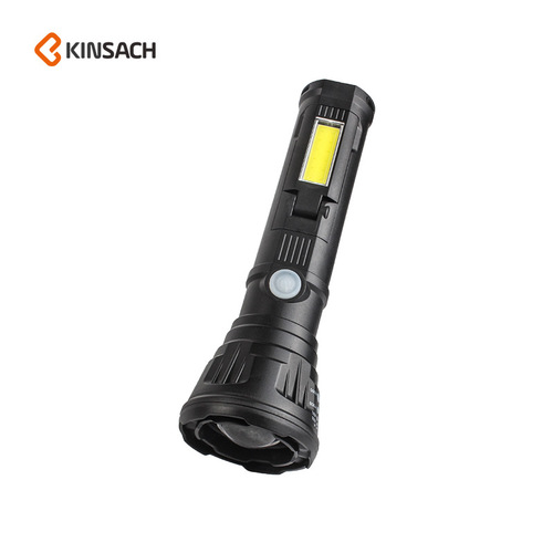 Cross-border new ABS multifunctional outdoor retractable side light auto repair lighting LED strong light flashlight wholesale manufacturer