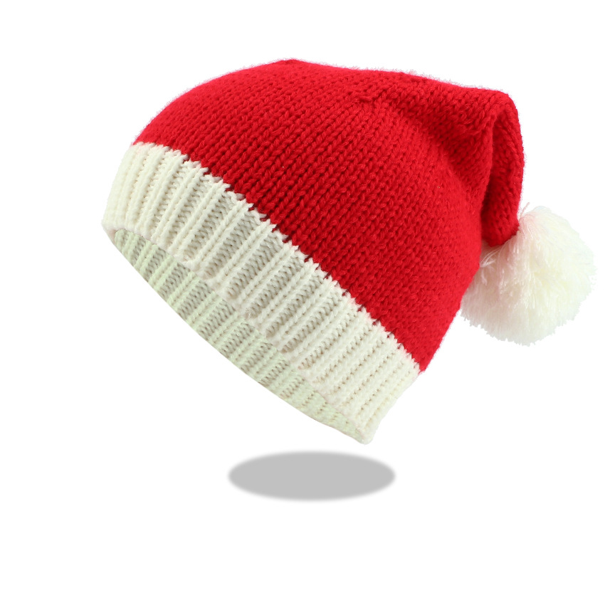 Fall Winter Men's and women's Santa knitted knitted hat Halloween creative gift knitted hat_voghion.com