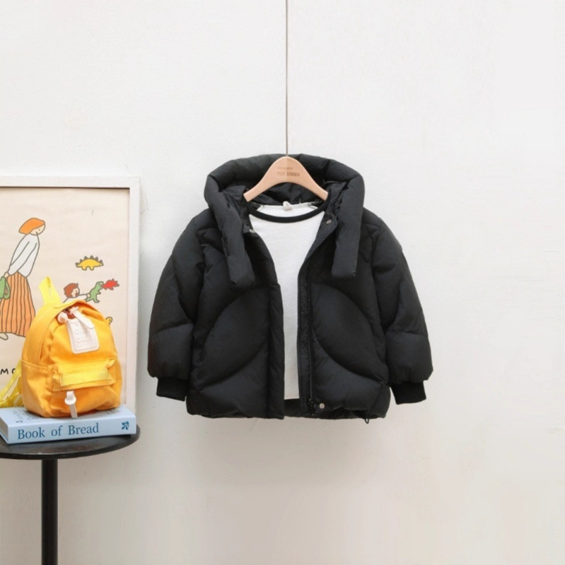 Niños blancos de invierno otoño invierno 2025 nuevo bebé tres prevención ropa de invierno chaqueta caliente de invierno para niños y niñas