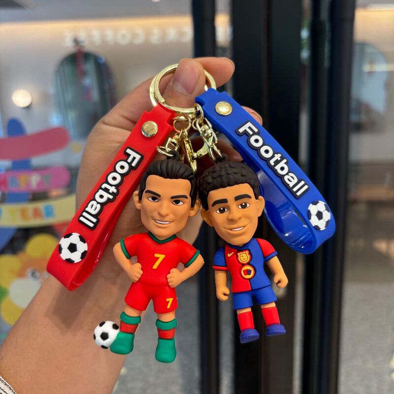 World Cup Star Messi Character Model Keychain Exquisite 3D Doll Cristiano Ronaldo Yamal Small Gift Wholesale World Cup Star Messi Character Model Keychain Exquisite 3D Doll Cristiano Ronaldo Yamal Small Gift Wholesale
