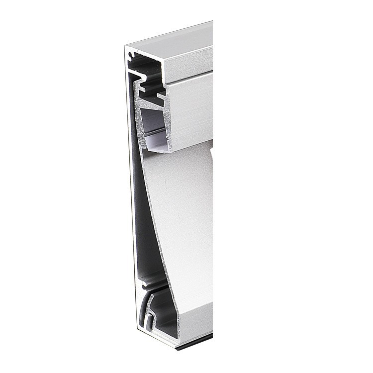 Perfil de aluminio para tiras de luz LED, carcasa lineal para iluminación, línea de zócalo luminosa, perfil de aluminio oculto para zócalo, kit de perfil de aluminio