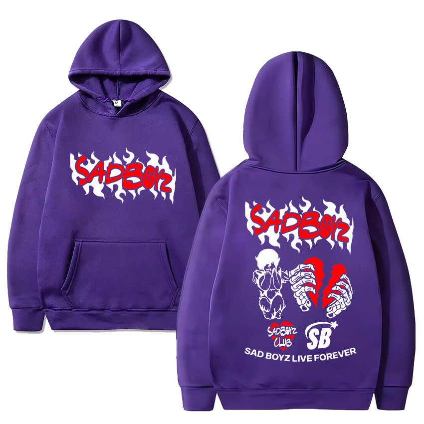 Junior H Sad Boyz music Hoodie New Men Women vintage Fleece
