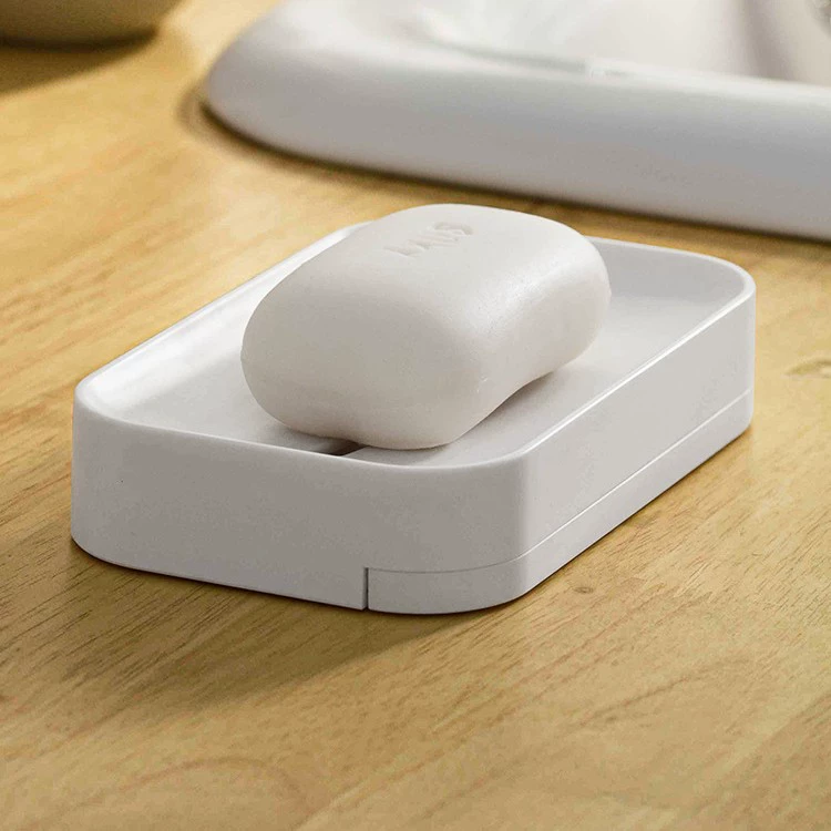 纳川 Soap box wall-mounted drain bathroom toilet without punching soap rack storage rack soap box magic tool