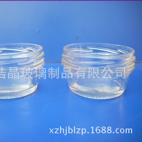 供应鱼子酱玻璃瓶做酱料瓶 透明耐高温 燕窝玻璃罐50 -100克ml