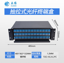 抽拉式光纤终端盒12口24口48口满配SC/FC/LC光纤配线架单模多模