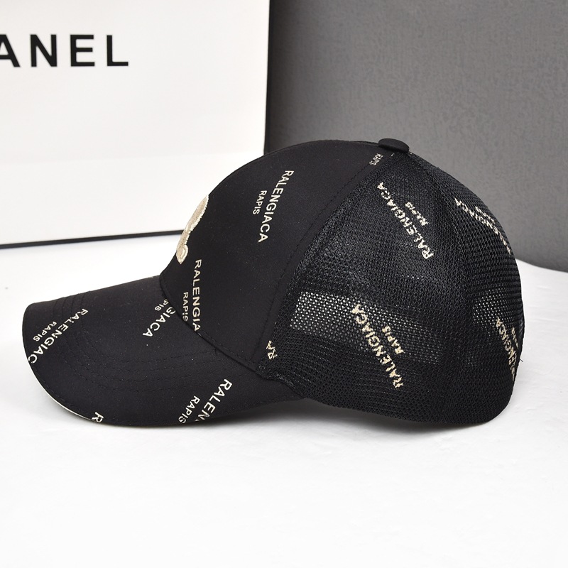 Gorra de béisbol rígida de verano para mujer, nueva protección solar y parasol, versión coreana, informal, de moda, transpirable, de malla de pato_voghion.com