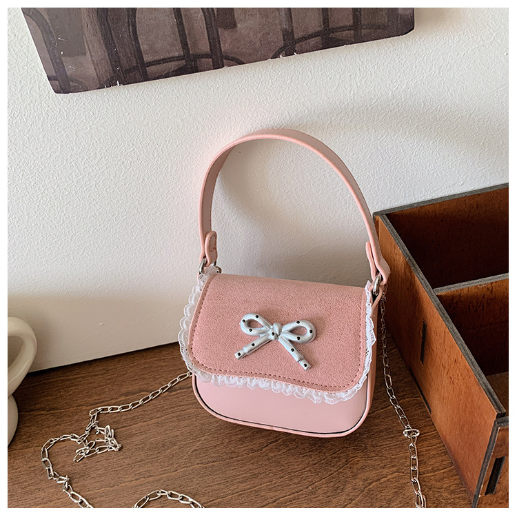 Bolsas de comercio exterior para niños, bolsas de cadena mini compactas, bolsas de arco dulce y lindas, bolsas de mano para padres e hijos.
