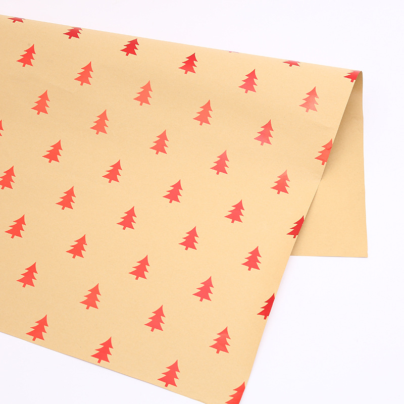 Christmas Fashion Christmas Tree Snowflake Elk Kraft Paper Festival Gift Wrapping Supplies display picture 1