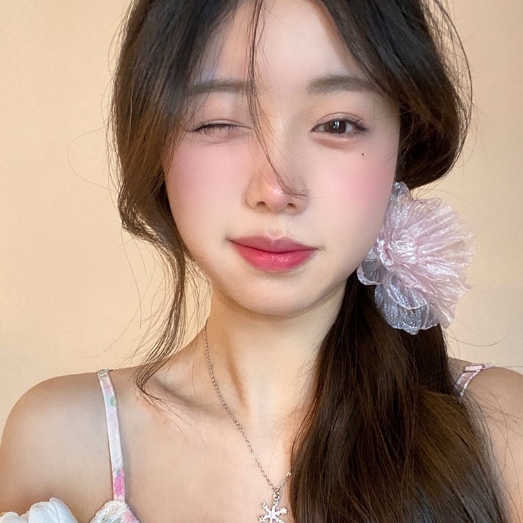 Pinza per capelli camelia donna grande molletta a forma di fiore_voghion.com
