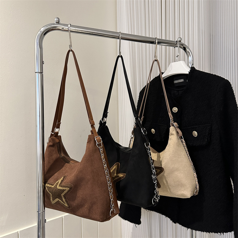 2023 nuevo bolso de cercanías retro simple personalidad de la moda ins esmerilado mochila de gran capacidad bolso de hombro