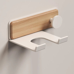 トイレのドライヤーの棚は穴を開けないで収納します。