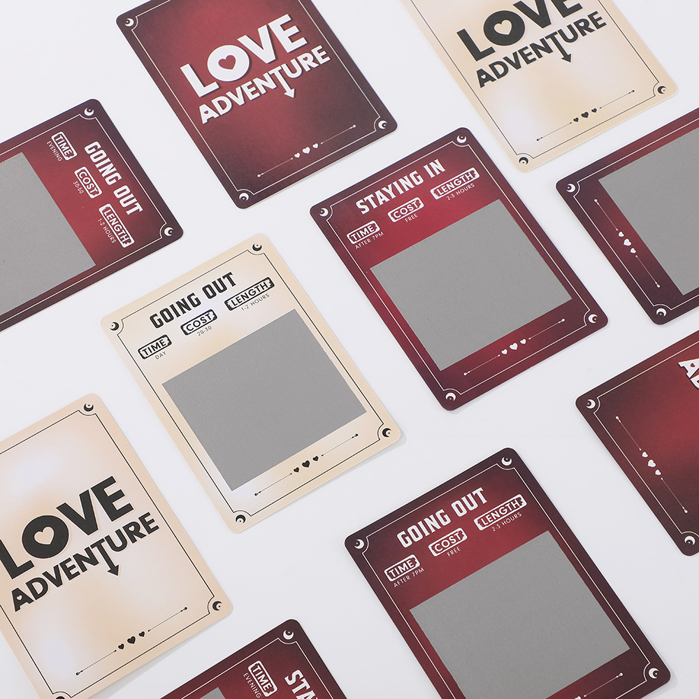 Cross-Border LOVEADVENTURE Couple Date Tarot Board Game Scratch Card Gift Adventure_voghion.com