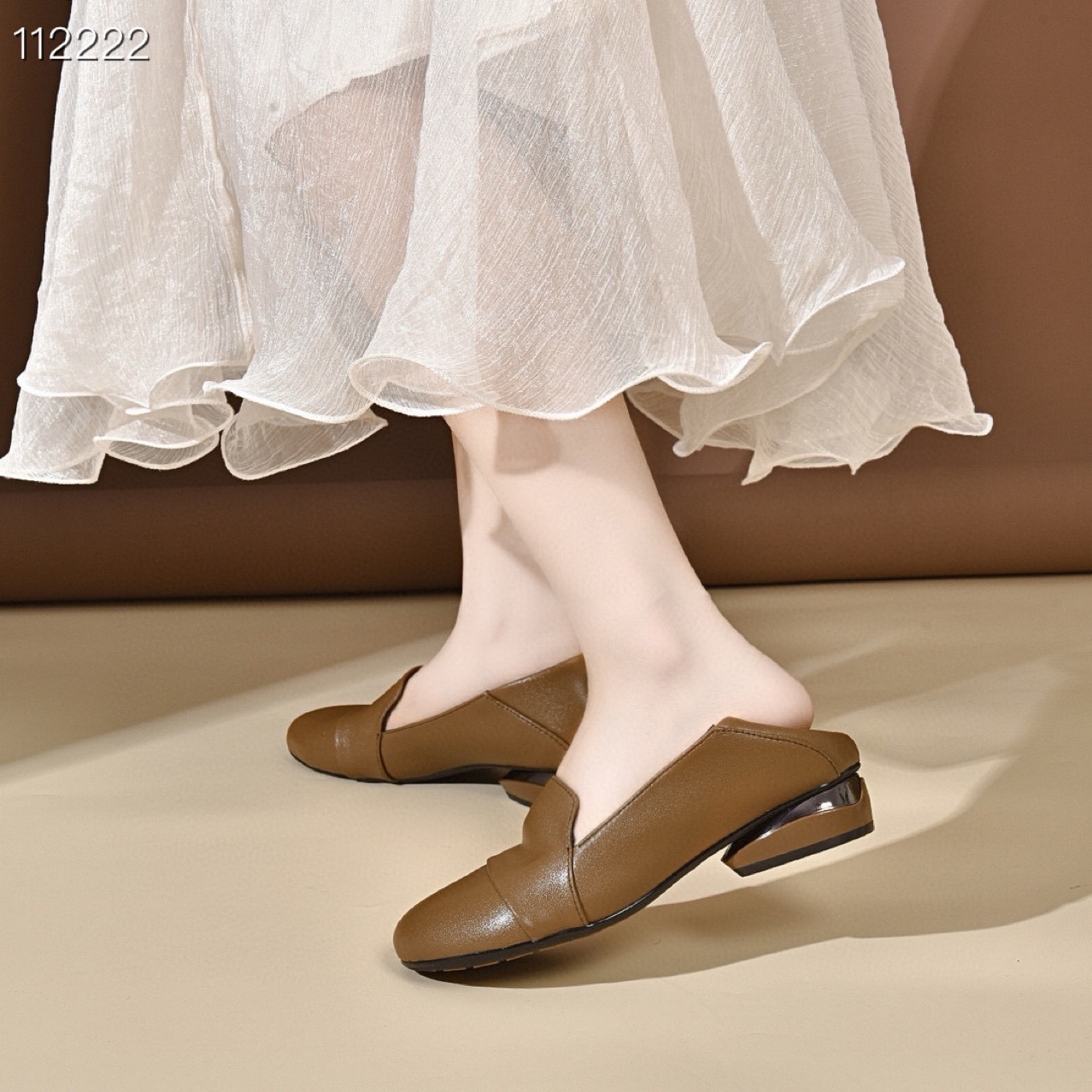 Damen Freizeitschuhe Runde Zehenpartie Blockabsatz Bequem Stil_voghion.com