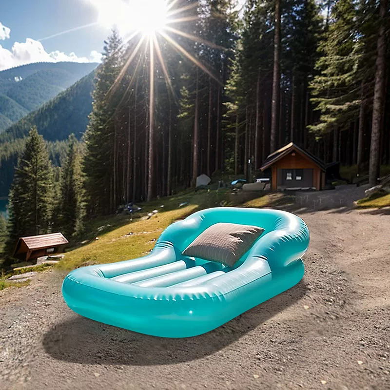 Надувной одноместный диван утолщенный мягкий домашний надувной диван может быть портативным складной спиной большой шезлонг открытый диван