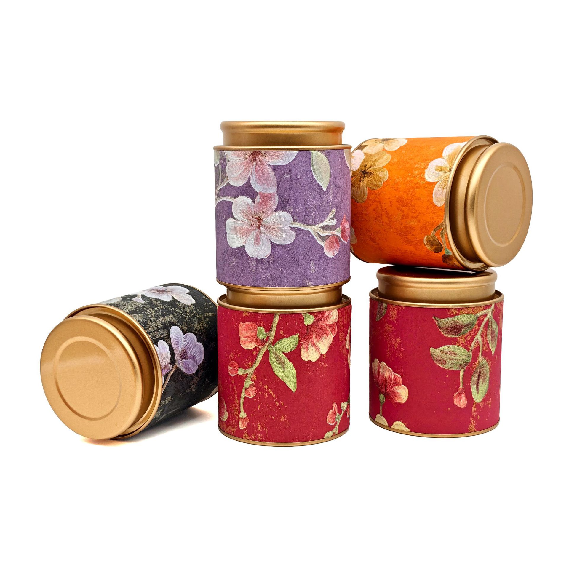 今源包装国风茶叶罐密封纸罐散茶罐花茶红茶通用二两半斤装茶叶包