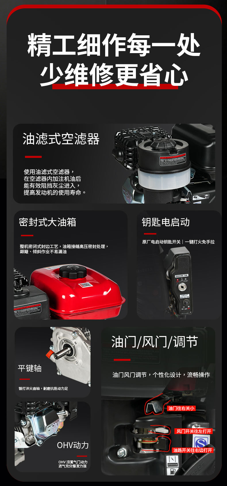 170F/190F/192F gasoline engine single-cylinder four-stroke 420cc agricultural power internal combustion engine manufacturer