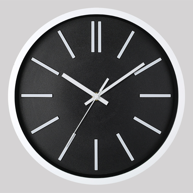 [12 pulgadas 30cm] Reloj de pared mudo moda creativa hogar sala de estar estéreo digital simple reloj al por mayor