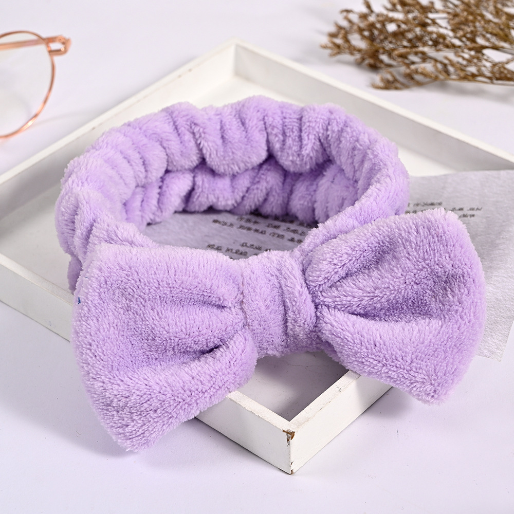 Transfronterizo lindo arco grande cinturón de pelo femenino versión coreana de lavado banda de pelo toallitas con diadema de Corea del Sur