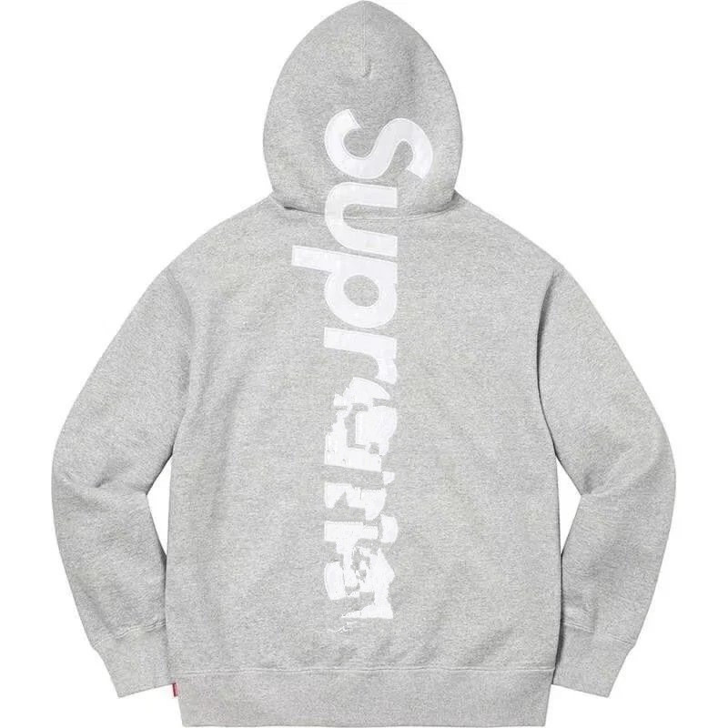 Supreme Jacket Hoodie with Full Cross-Border Branding, Paisley Pattern, Classic Collaboration with Box