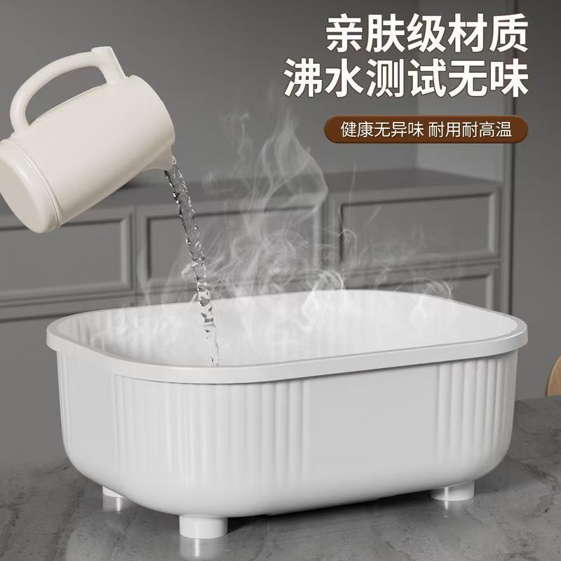碗筷收纳盒放碗碟收纳架厨房餐具家用装盘收纳箱带沥水置物架碗柜|undefined