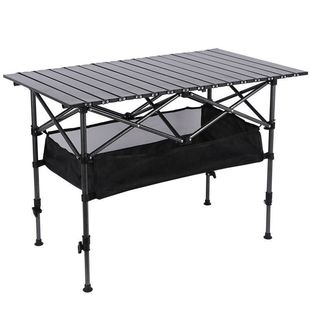 Outdoor Foldableing Foldableing Table Net Pocket Picnic Stall Camping Style Egg Roll Table Self-Driving Tour Barbecue Portable Lift