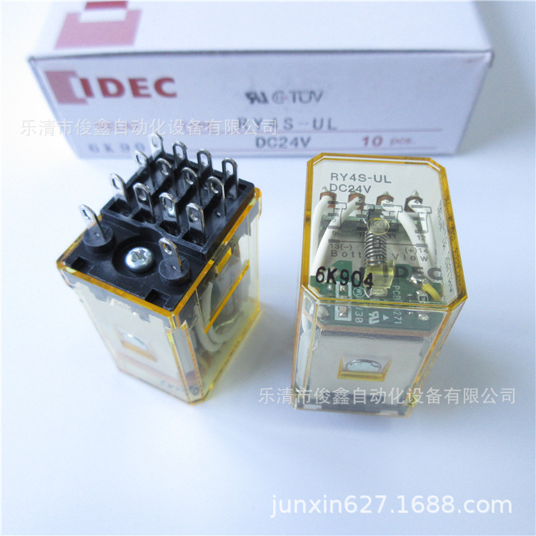 原装正品IDEC和泉小型继电器RY4S-UL DC24V AC220V 14脚