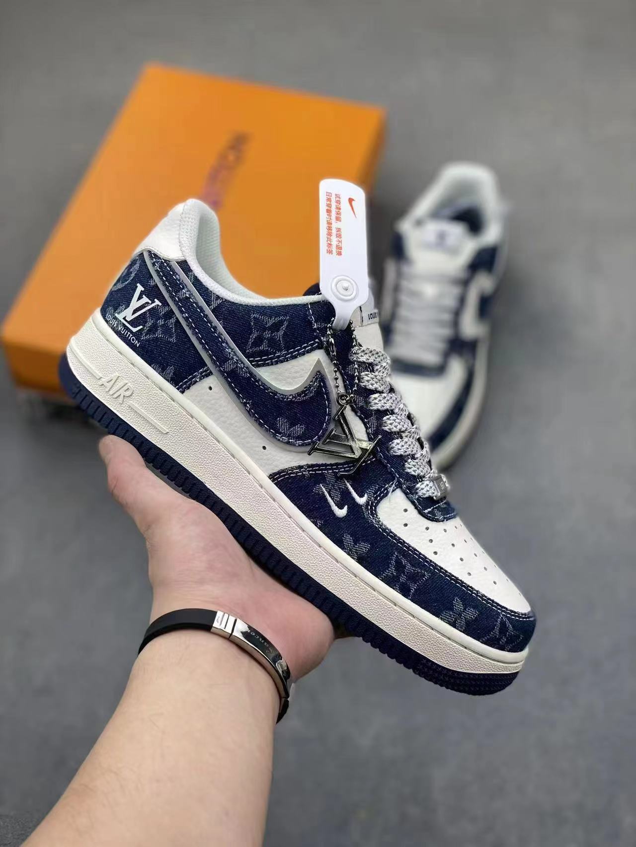 Zapatos Putian versión original de la fuerza aérea No. 1 en el extranjero marca conjunta de la cabeza de cuero en lugar de cojín de aire zapatillas deportivas para hombres y mujeres