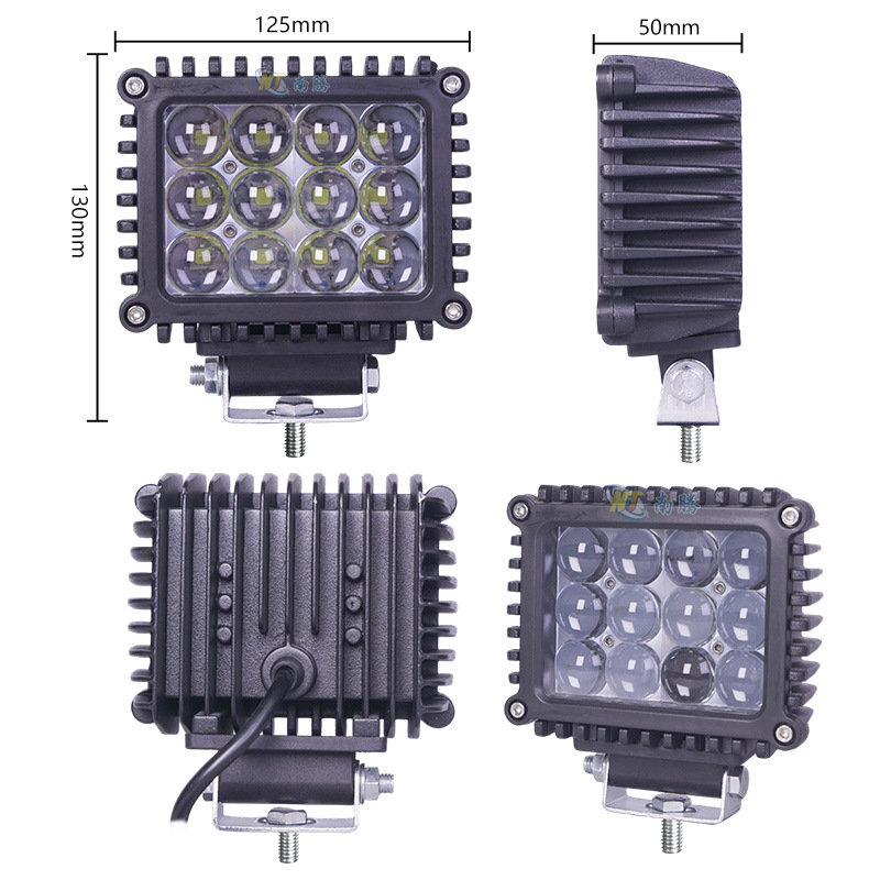 5 pulgadas lámpara de trabajo de automóvil 60W16 perlas Wrangler vehículo todoterreno camión techo barra delantera faro iluminación carcasa de lámpara image 3