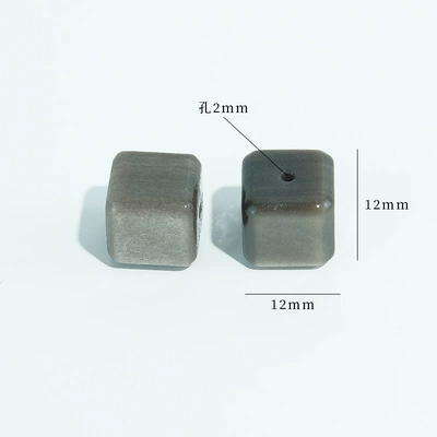 Natural silver obsidian small: Zərgərlik ara hissələri - 18sugar-cubes