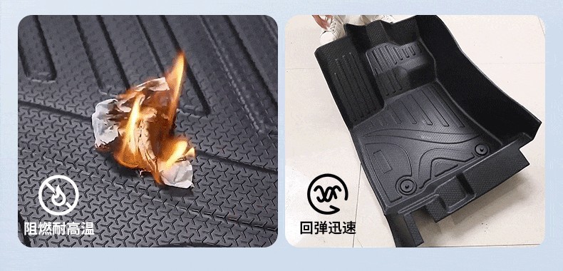 Suitable for 26 Models of Song Pro Ultra Ev, Full Surround Tpe Eco-Friendly High-End Floor Mats for Interior Modification