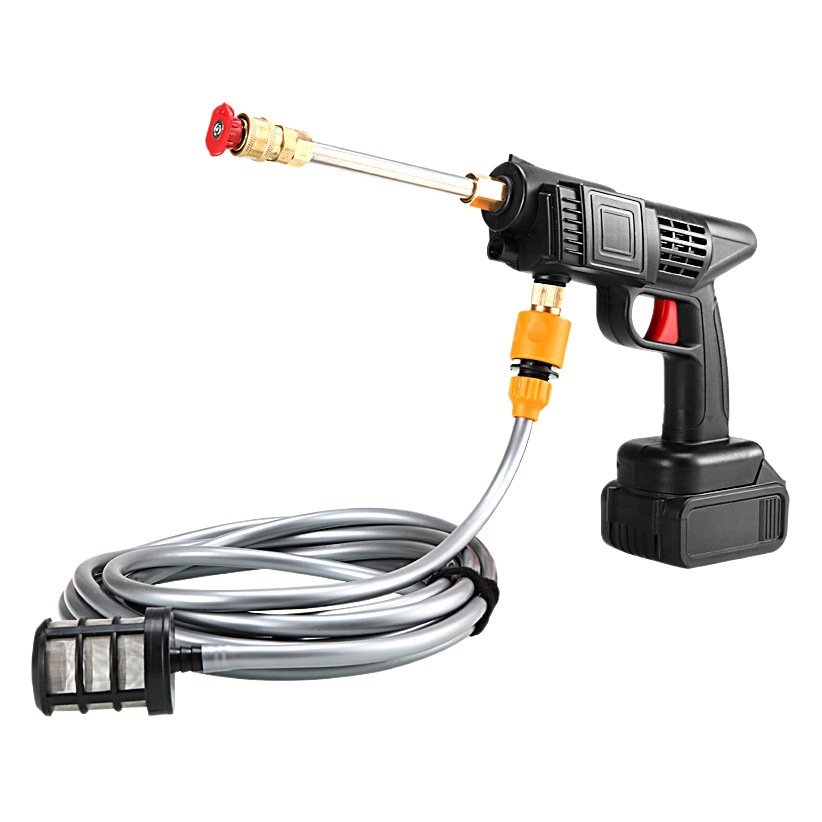 Lavado de coches pistola de agua doméstica lavadora de coches eléctricos Litio eléctrico inalámbrico de alta presión pistola de agua fábrica al por mayor transfronteriza de riego de coches lavadora