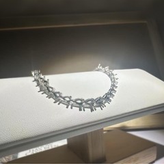 华子空托水滴手链手链空托高级感首饰diy纳米电镀工艺高保色
