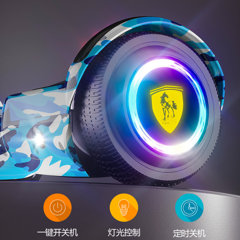 Coche de equilibrio eléctrico para niños con reposabrazos de control remoto de dos ruedas, scooter de 7 pulgadas y 10 pulgadas, coche paralelo inteligente