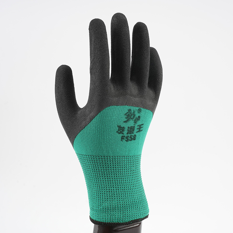 Guantes de protección de trabajo de nitrilo King resistentes al desgaste 13 guantes de protección industrial de inmersión transpirable de punto guantes de protección de trabajo de manipulación de sitio