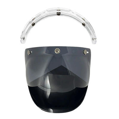 Dəbilqə (Kaska) aksesuarları – and Uv Protection Shield - dark-black-transparent-bracket