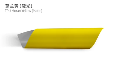 Invisible Car Wrap Film Car – Auto Color Change Film - tpu-moran-yellow-matte-15215m75mil