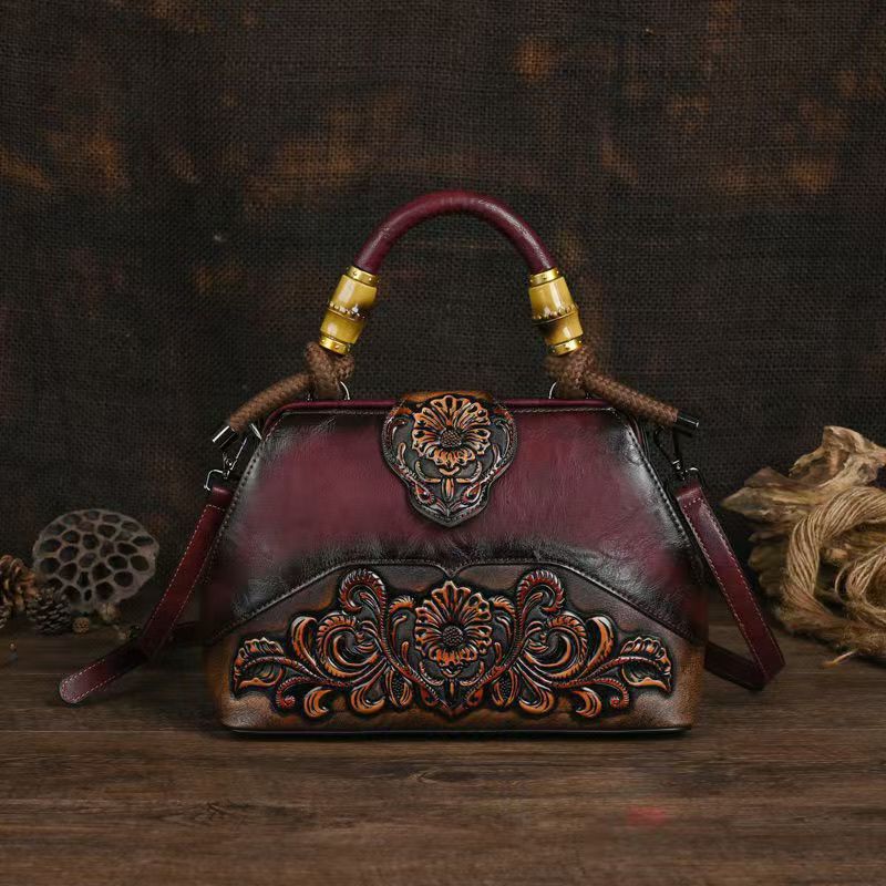 Retro burgundy