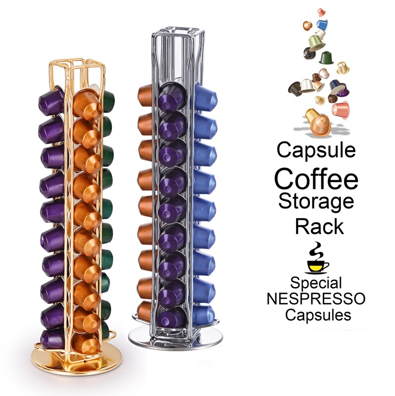 Coffee Capsule Rack Rotating Storage Rack Suitable for Nespresso Sumida River Rack