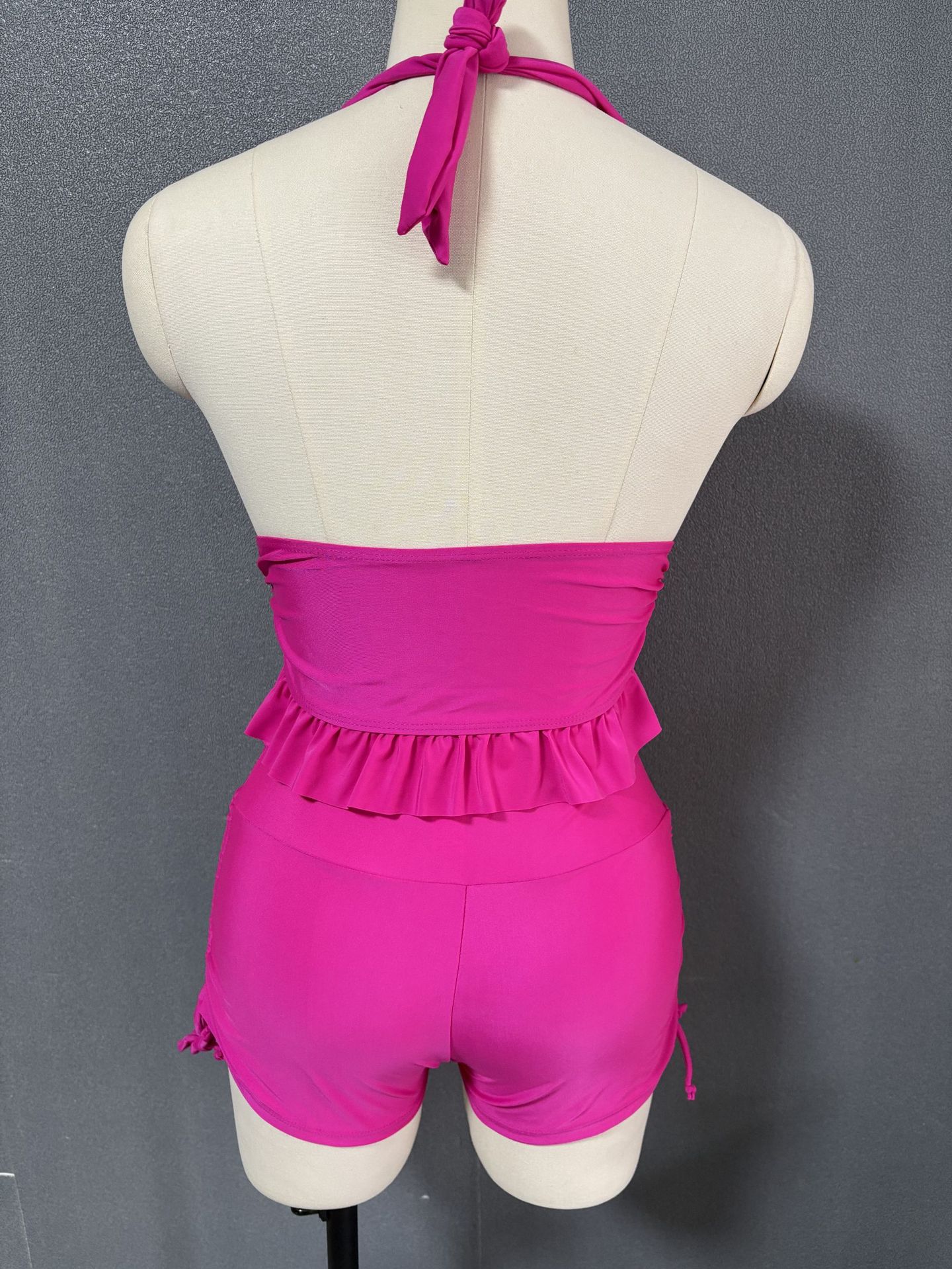 182g Weight Sexy Feel Of Sensation Mid Waist Panties Waist Normal Type Panties Style Bra&Panty Set Bra Category Polyester Fabric Type 2 Pieces Set Quantity Swimming Pool, Beach Occasion Solid Color Pattern Women's Gender Women's Solid Color 2 Pieces Set Bikinis Swimwear 9