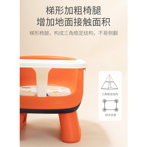 Rikangbao children's stool back chair dining chair baby child screaming chair seat household small bench treasure chair
