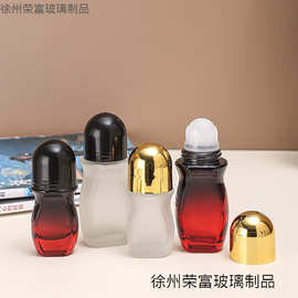 批发大滚珠玻璃瓶按摩滚珠精油分装瓶30ml50ml香水精华液走珠空瓶