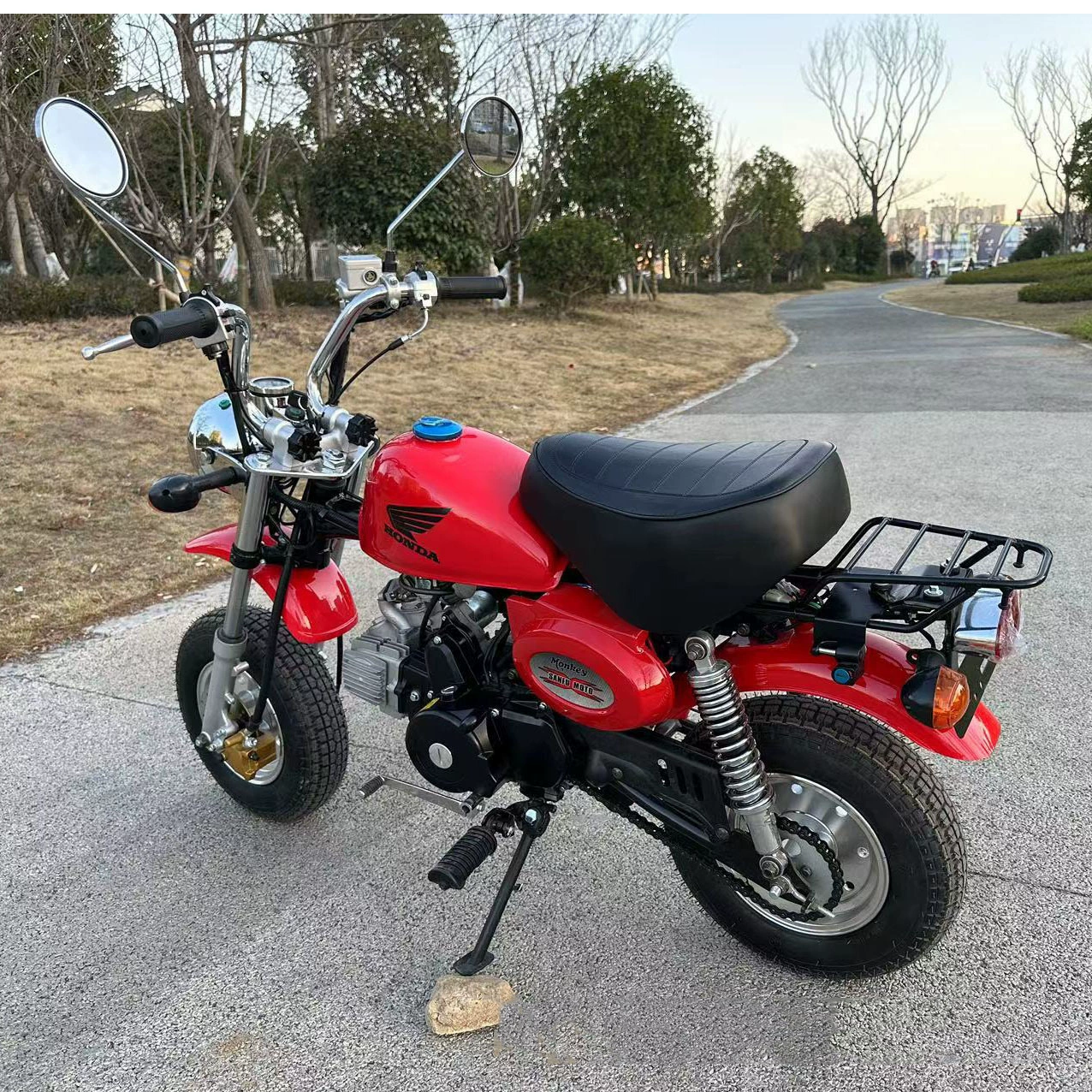 Минимото 70-150cc, двухколёсный мини-мотоцикл для взрослых на бензине, небольшой внедорожник в ретро-стиле для улицы