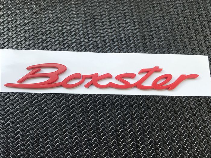 Porsche 718 Boxster T emblem, Cayman S emblem, GTS rear emblem, English lettering emblem, modification