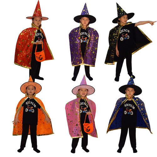 Halloween children's red, green and blue stage performance costumes cosplay performance role-playing costumes