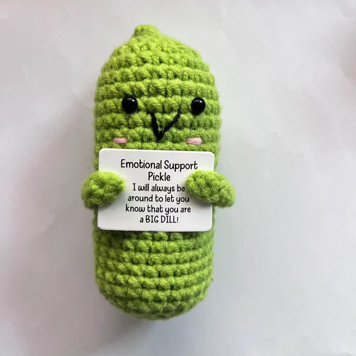 Amazon transfronterizo tejido a mano energía positiva Papa expresión bolsa emoción tarjeta vegetal muñeca coche decoración pequeña