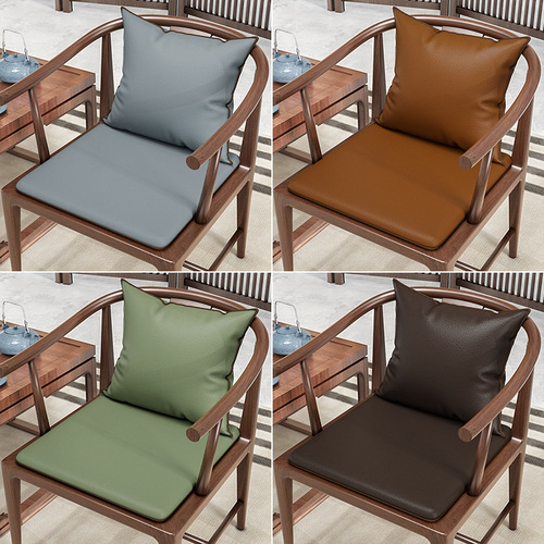 Solid color Chinese style sofa chair seat cushion redwood circle chair cushion solid wood dining chair tea chair cushion