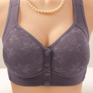 Breathable comfortable tank top, wireless bra, underwear, for middle age, plus size